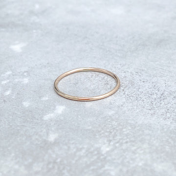 SMOOTH Skinny Ring 14ct Yellow Gold Filled