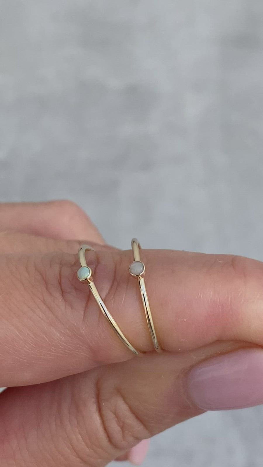 Opal Ring Solid 14ct Yellow Gold