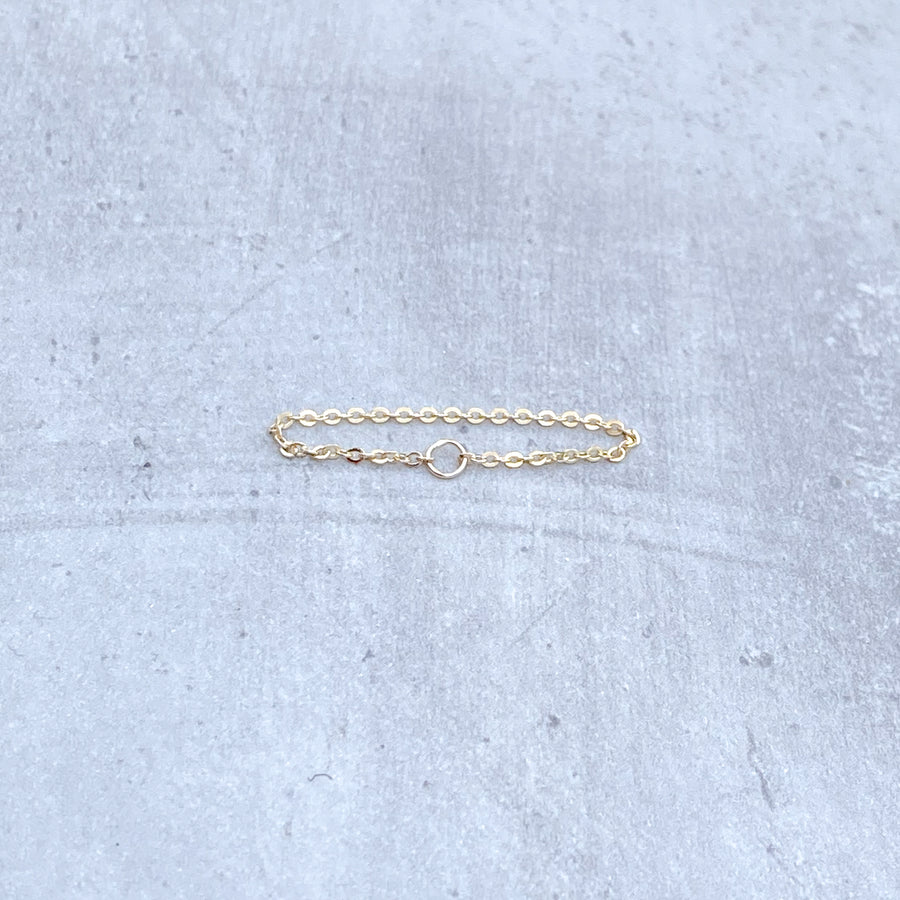 CHAIN Ring 14ct Yellow Gold Filled